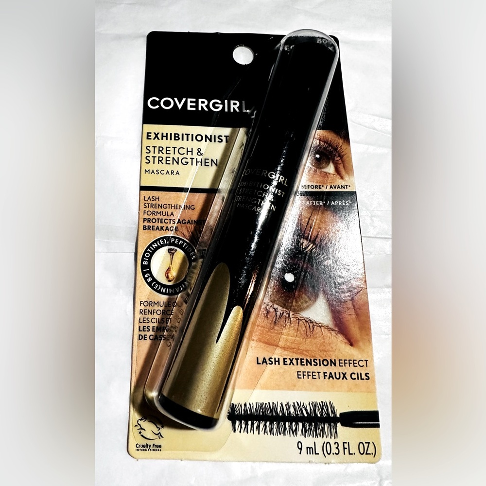 Covergirl Exhibitionist Uncensored Mascara #980 Extreme Black w/ 24 hr wear NIP